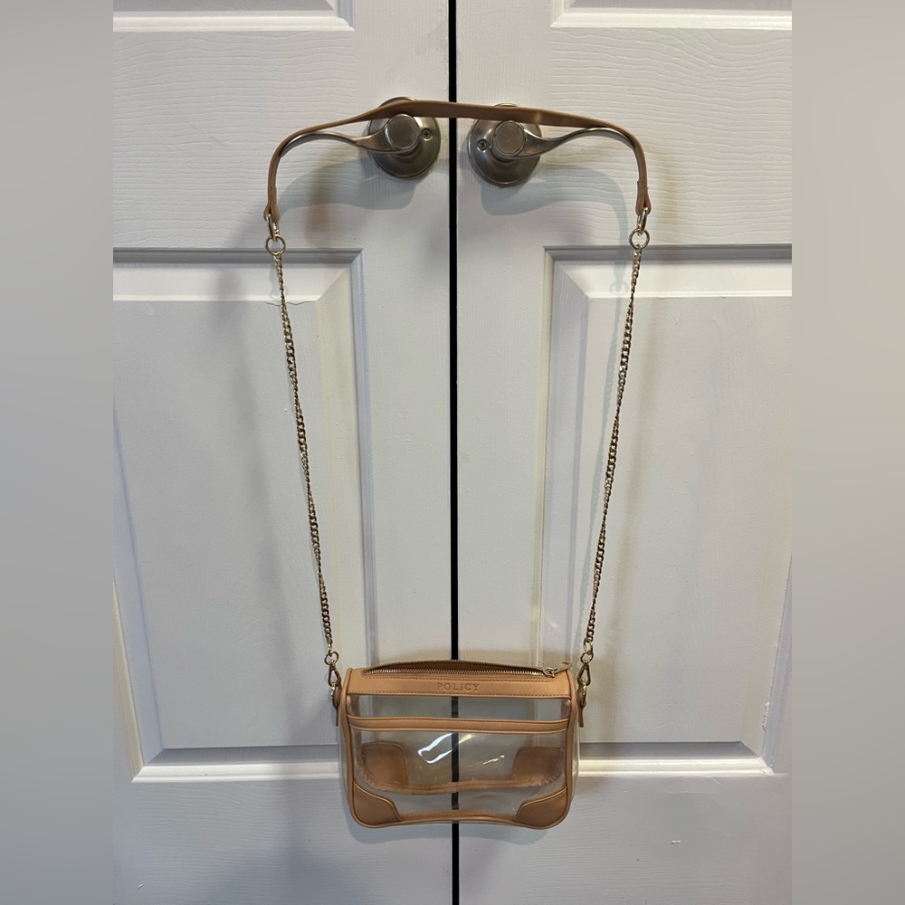 Clear POLICY Handbag